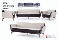Renkli kumaş kaplama ile tasarlanmış estetik 7058 Büro Oturma Grupları