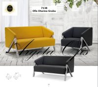 Renkli kumaş kaplama ile tasarlanmış estetik 7138 Büro Oturma Grupları.