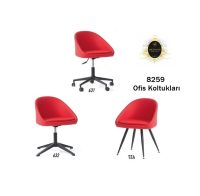 Rahat oturma pedi ve bel desteği sunan modern Ergonomik 8259 Müdür Koltukları